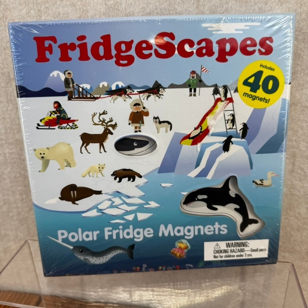 FridgeScapes Polar Fridge Magnets Animals Kids 40 Piece Set NEW